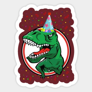 T-REX BIRTHDAY PARTY Sticker